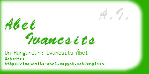abel ivancsits business card